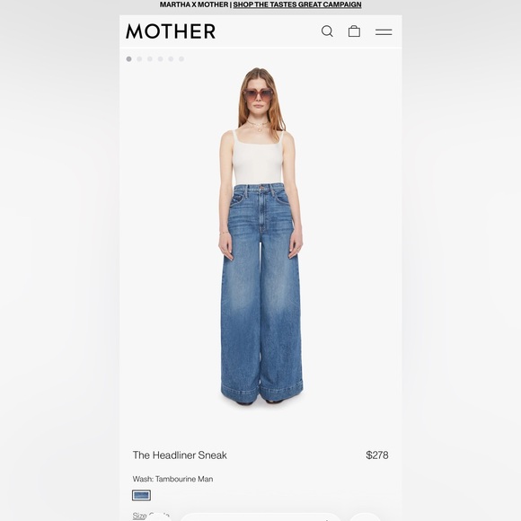 MOTHER Superior Headliner Wide-Leg Jeans